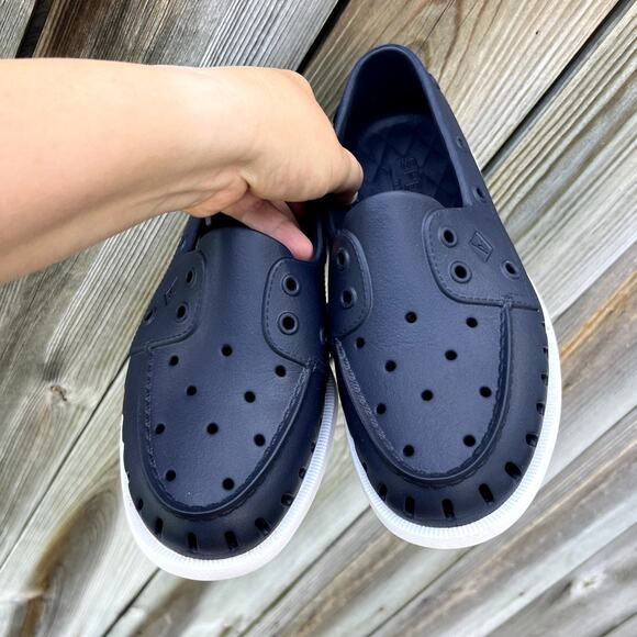 Sperry Authentic Original Float Boat Shoe Navy W8 M6‎ Water-Friendly EUC - Picture 6 of 7